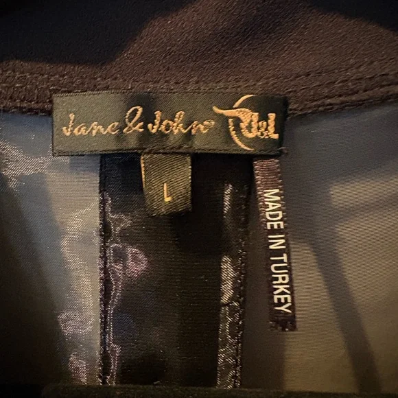 Jane & John by Tricotto Sheer Jacket w Vintage Rhinestones XL - Picture 7 of 14